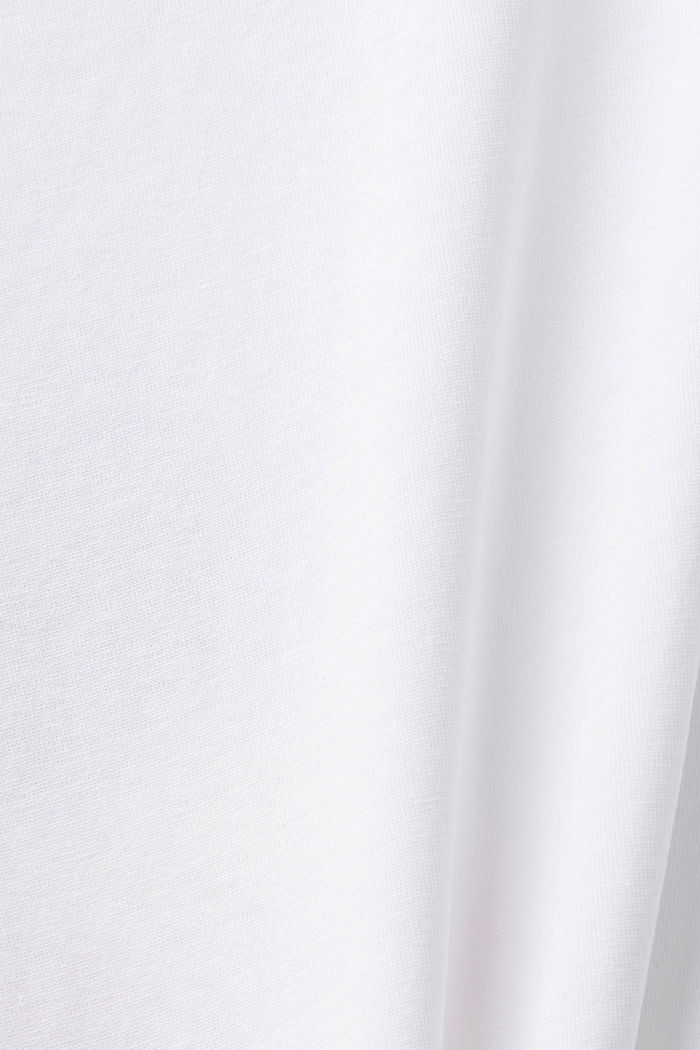 앞면 프린트 코튼 티셔츠, WHITE, detail-asia image number 5