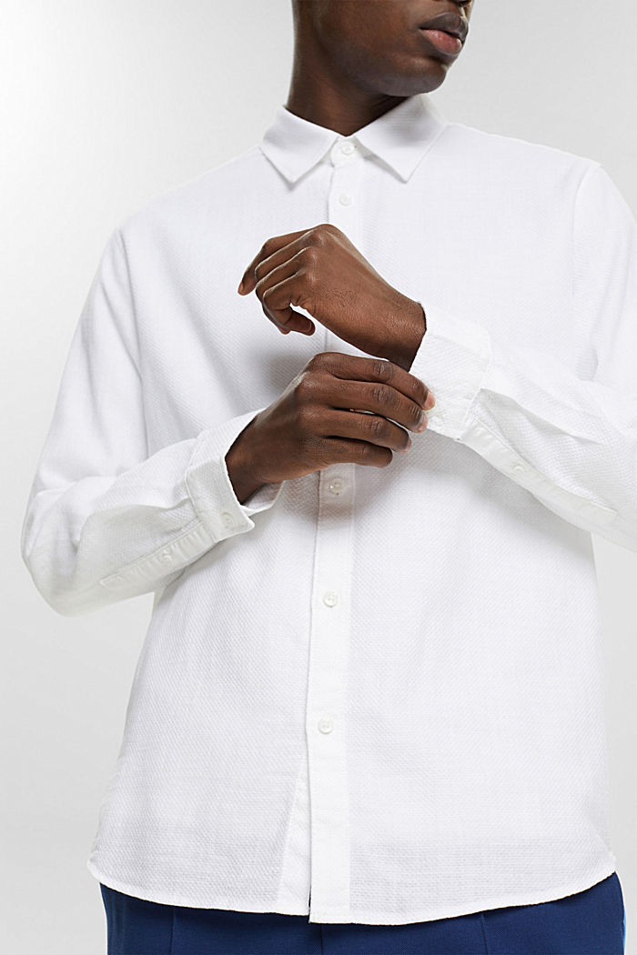 Dobby shirt, WHITE, detail-asia image number 2