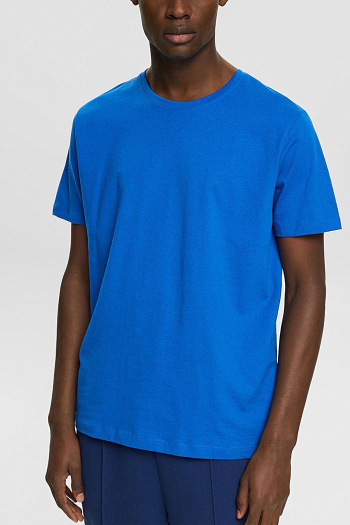 混色針織 T 恤, 藍色, detail-asia image number 0