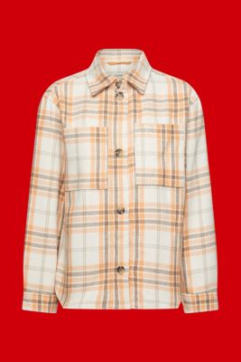 Checked shacket