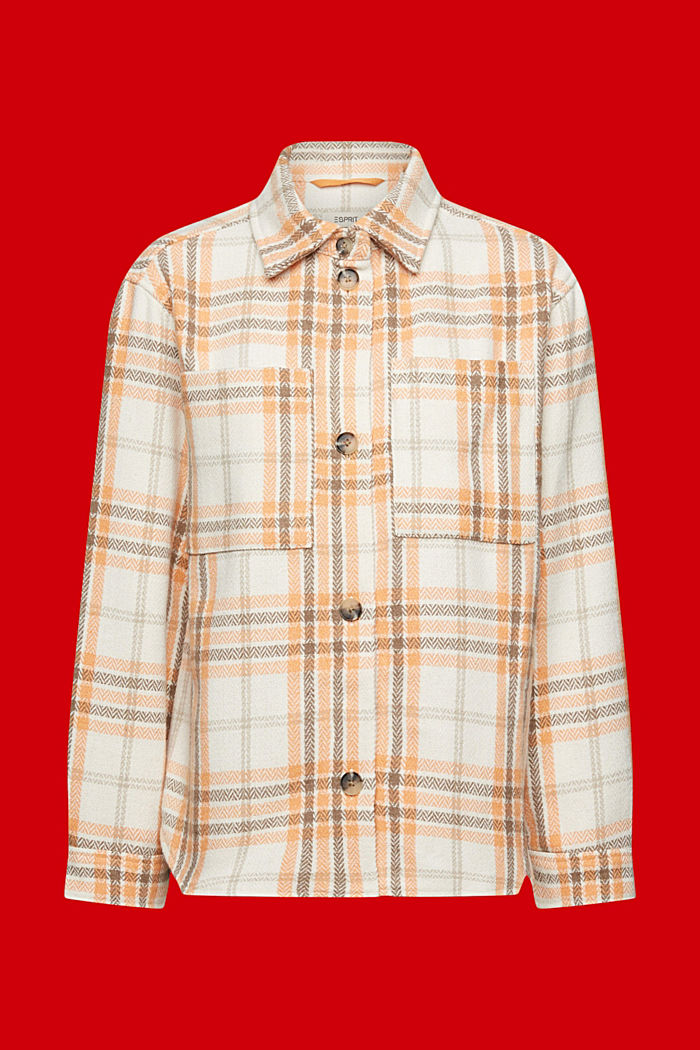 Checked shacket, OFF WHITE, detail-asia image number 5