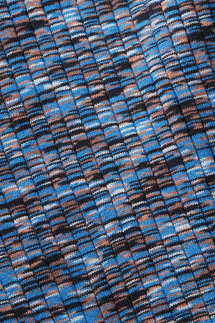 Patterned V-neck top, BLUE, detail-asia image number 5