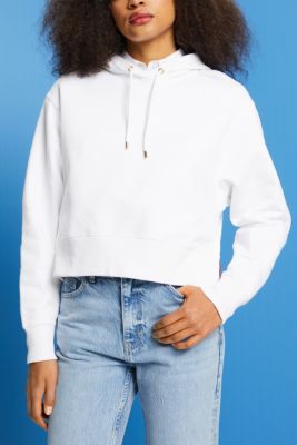 Cropped hoodie, 100% cotton