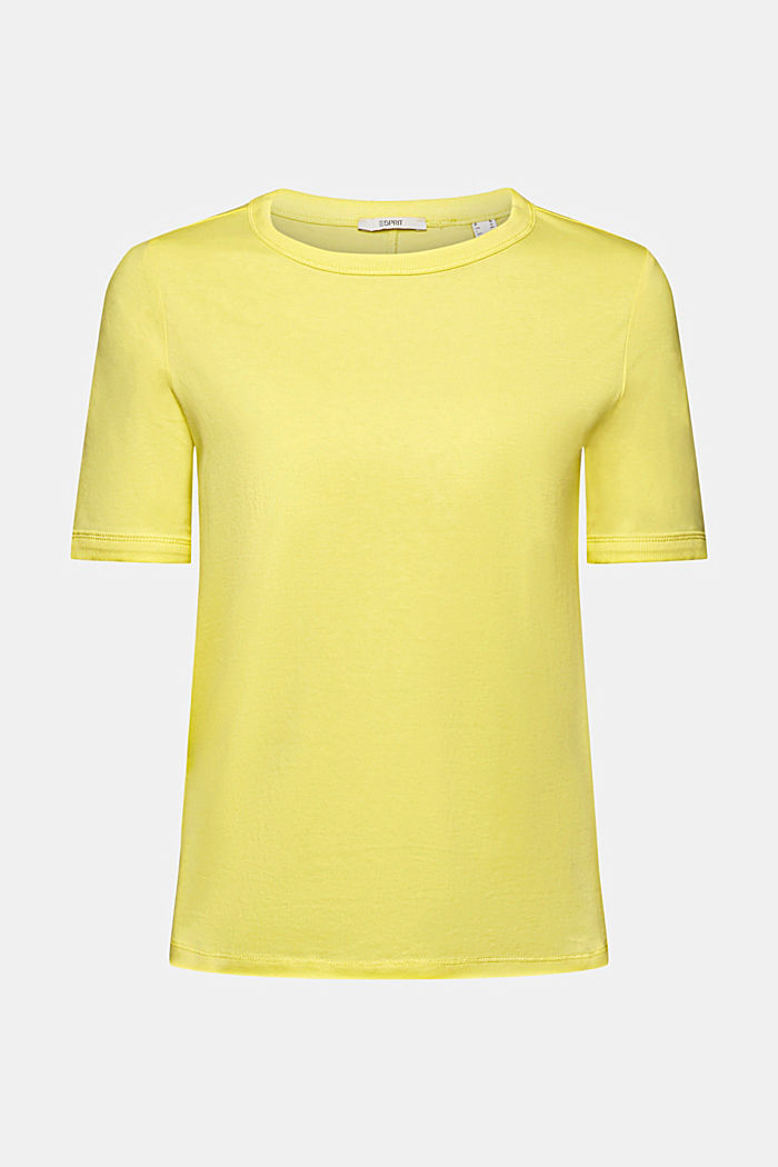 Cotton t-shirt, LIGHT YELLOW, detail-asia image number 6