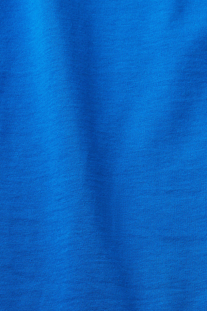 Cotton t-shirt with heart-shaped logo, BLUE, detail-asia image number 5