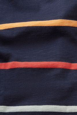 스트라이프 롱 슬리브 탑, NAVY, detail-asia image number 4