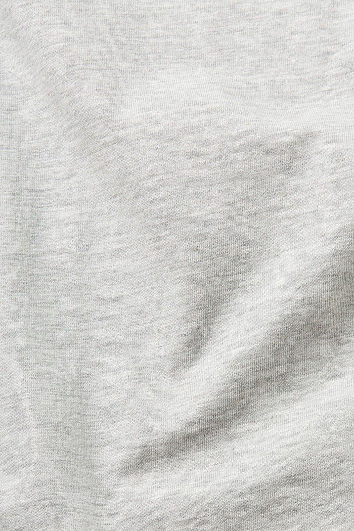 Cotton blend T-shirt, LENZING™ ECOVERO™, LIGHT GREY, detail-asia image number 5