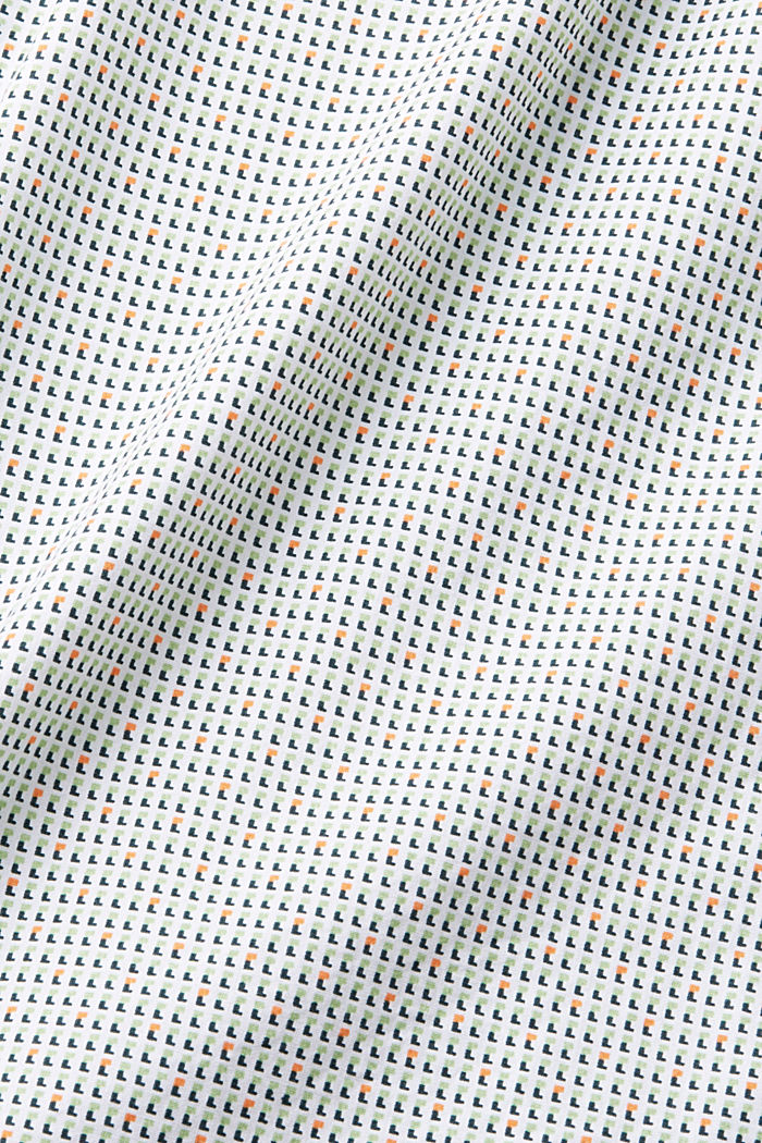 전체적인 패턴의 슬림 핏 셔츠, WHITE, detail-asia image number 5