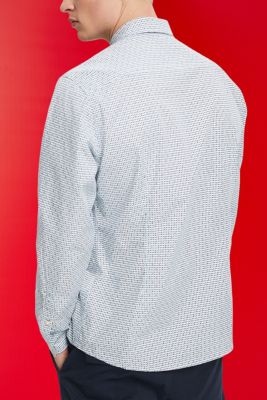全覆蓋圖案修身恤衫, LIGHT BLUE, detail-asia image number 3