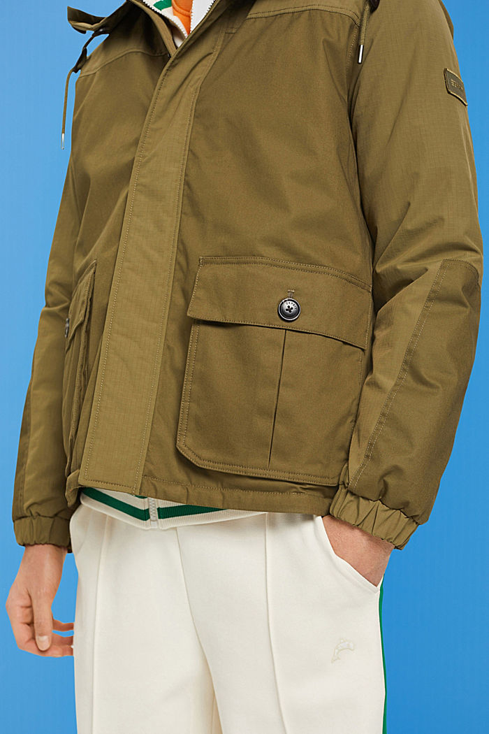 Utility jacket with detachable hood, LIGHT KHAKI, detail-asia image number 2
