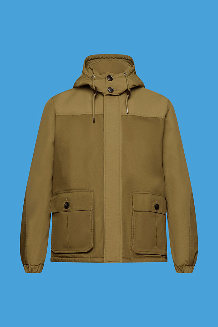 Utility jacket with detachable hood, LIGHT KHAKI, detail-asia image number 6