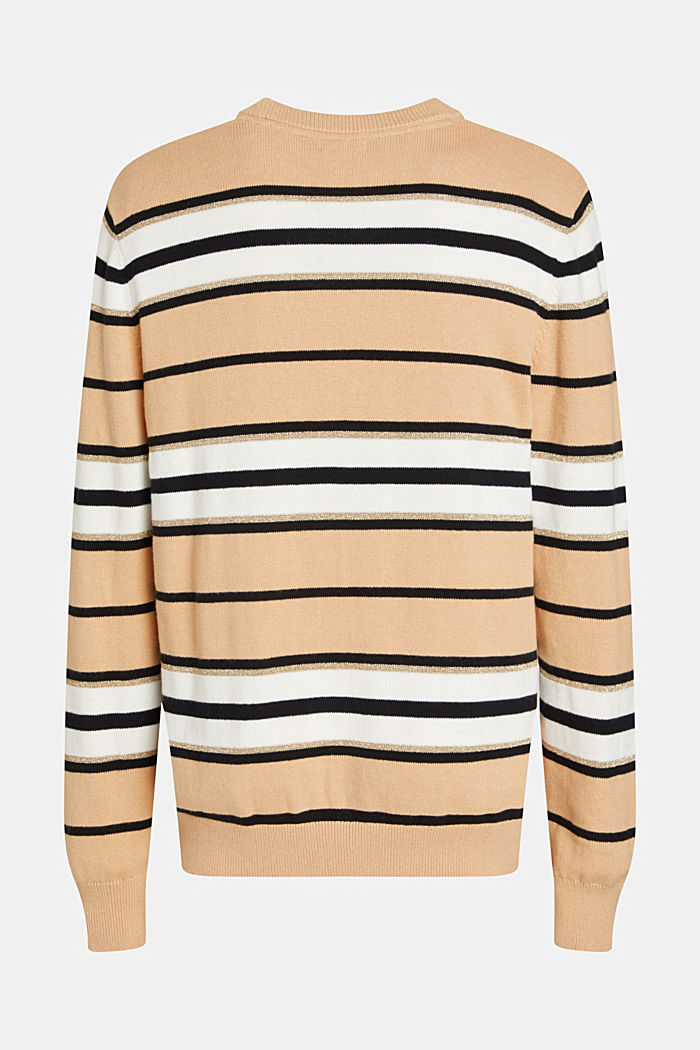 Striped jumper with cashmere, BEIGE, detail-asia image number 5