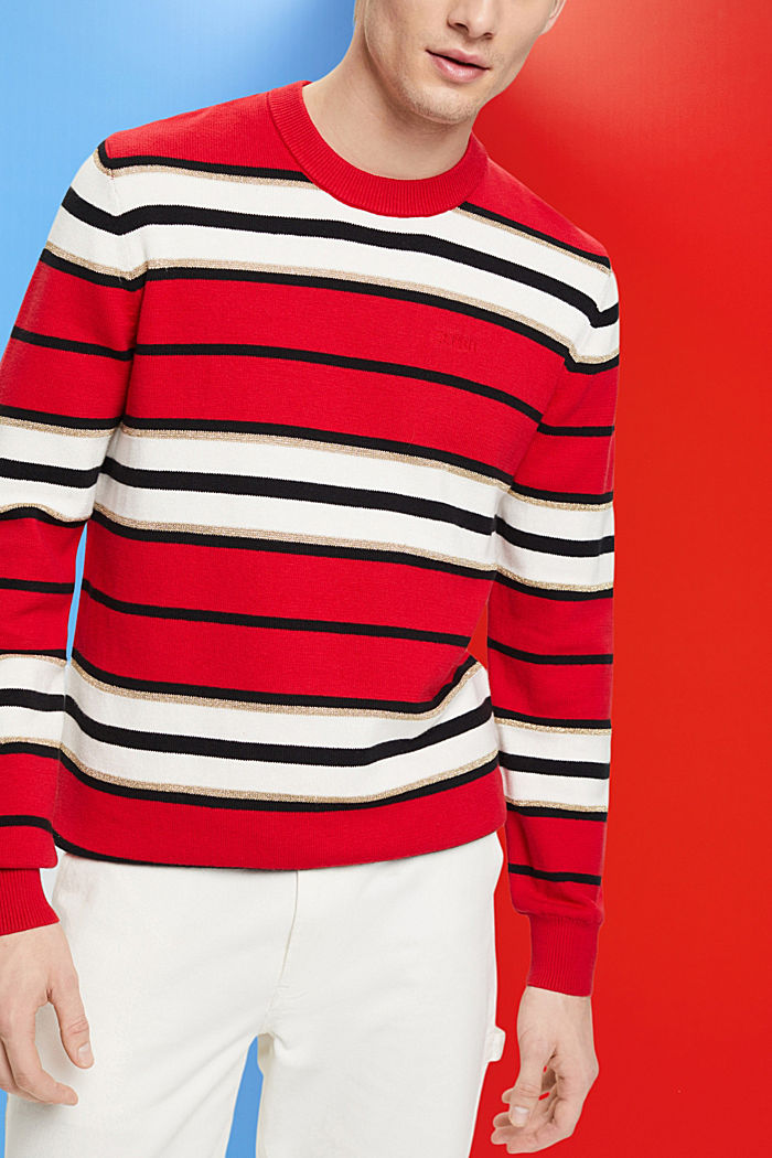 Striped jumper with cashmere