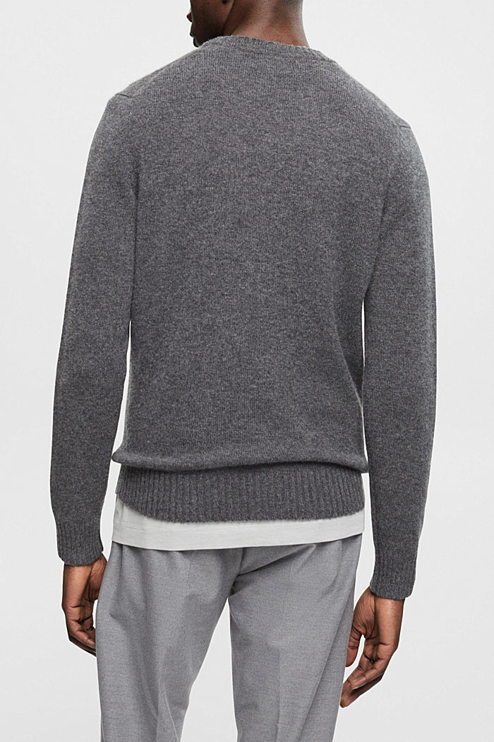Cashmere sweater, ANTHRACITE, detail-asia image number 3