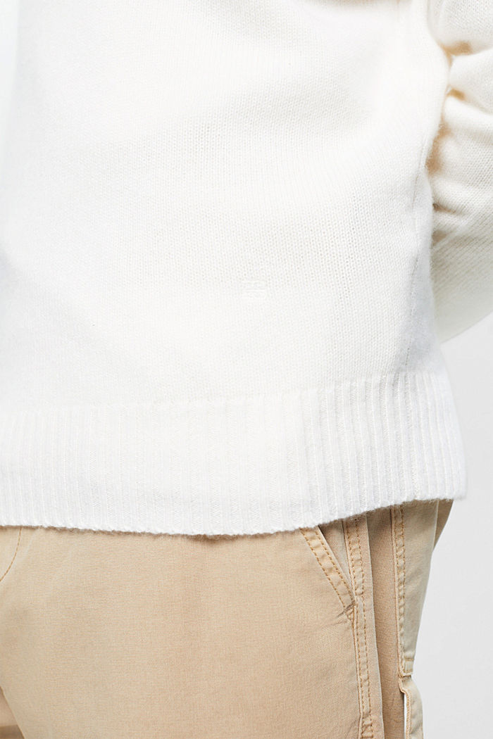 羊絨套頭衫, 白色, detail-asia image number 4