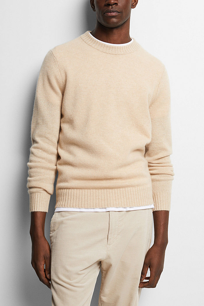 Cashmere sweater, SAND, detail-asia image number 0