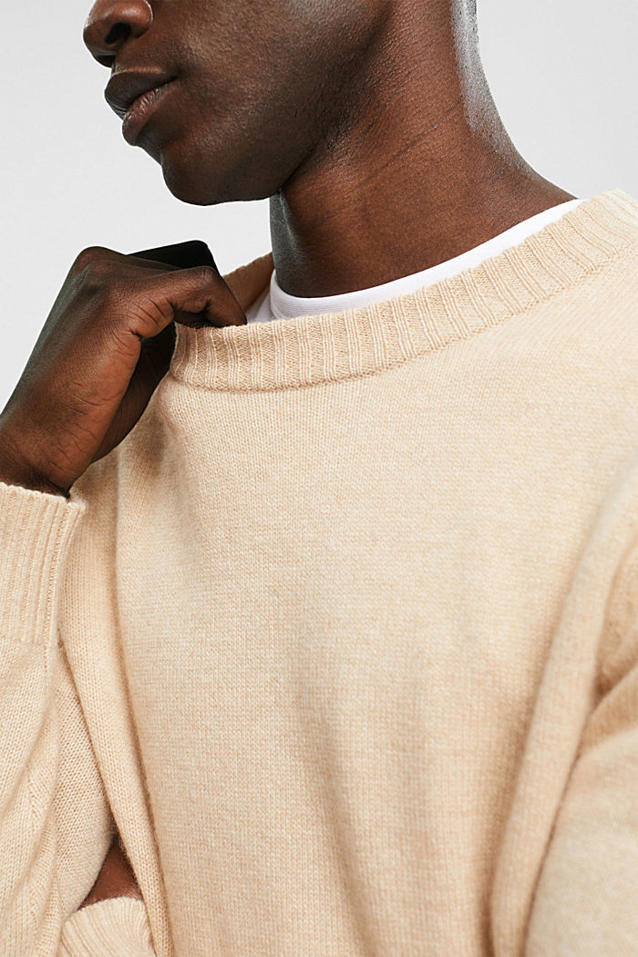 Cashmere sweater, SAND, detail-asia image number 2
