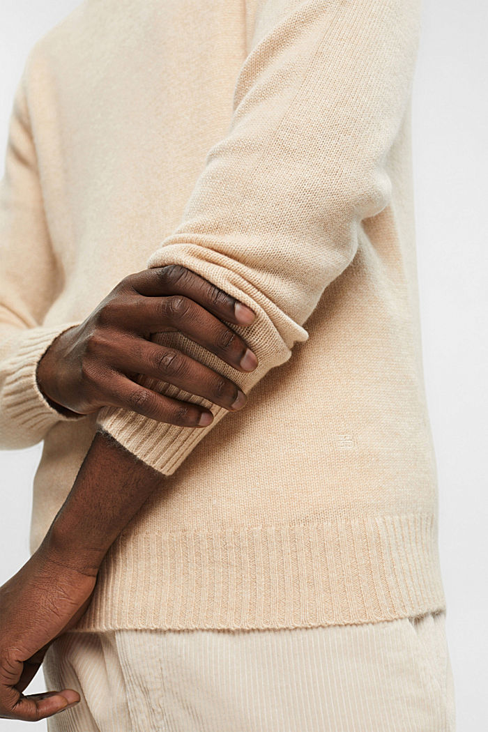 Cashmere sweater, SAND, detail-asia image number 4