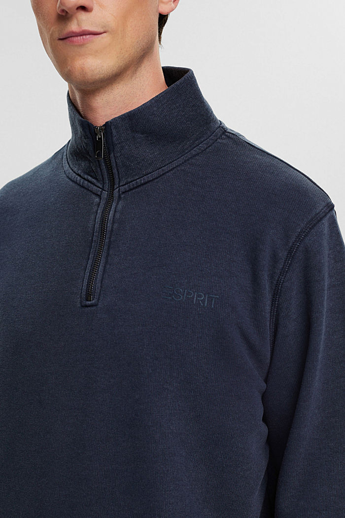 Half-zip troy jumper, NAVY, detail-asia image number 3