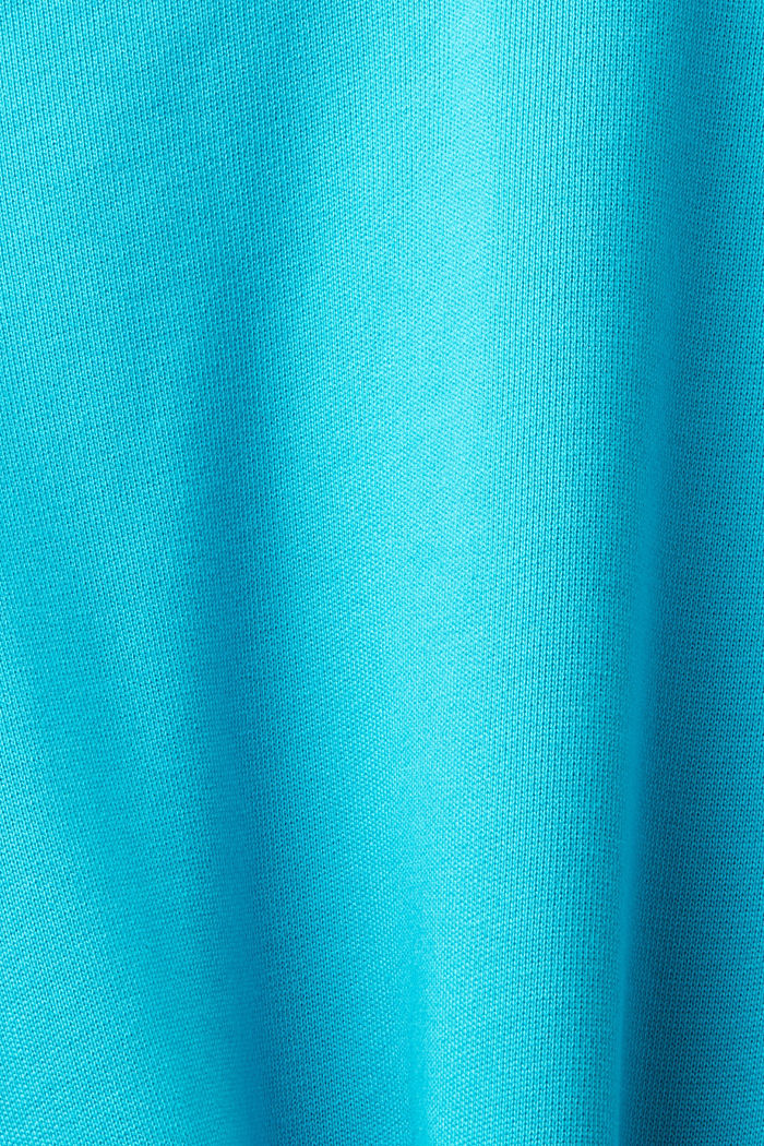 Sweatshirt with embroidered sleeve logo, AQUA GREEN, detail-asia image number 4
