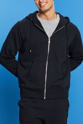 Striped Cotton Fleece Hoodie