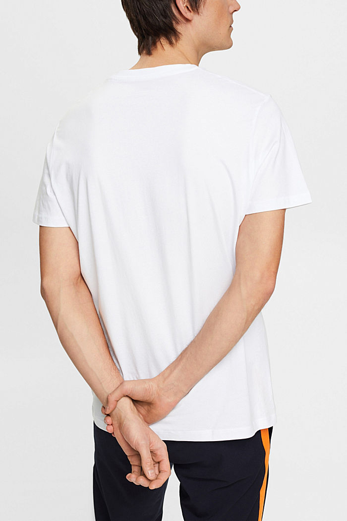 T-shirt with an appliquéd logo, organic cotton, WHITE, detail-asia image number 3