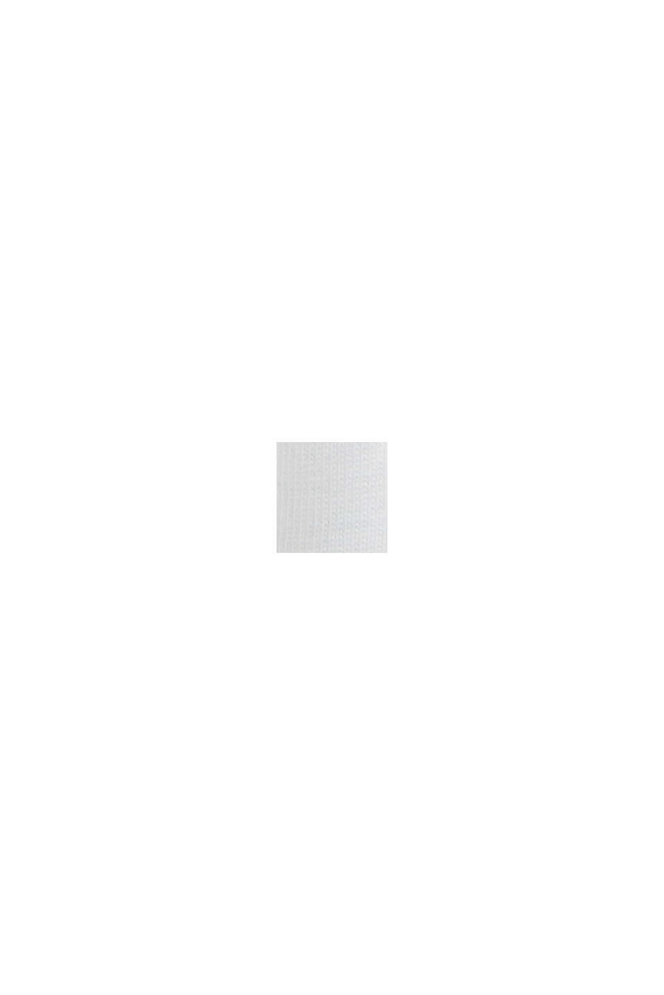오가닉 코튼 소재의 아플리케 로고 티셔츠, WHITE, swatch
