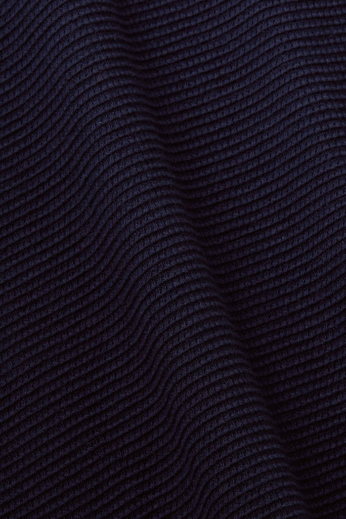 紋理平織布T恤, 海軍藍, detail-asia image number 5