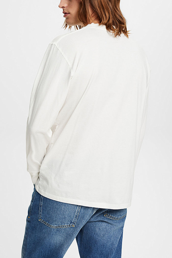 Long-sleeved top with buttons, OFF WHITE, detail-asia image number 3