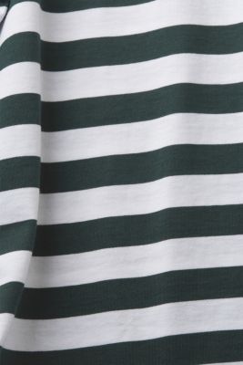 스트라이프 크루넥 티셔츠, DARK TEAL GREEN, detail-asia image number 5