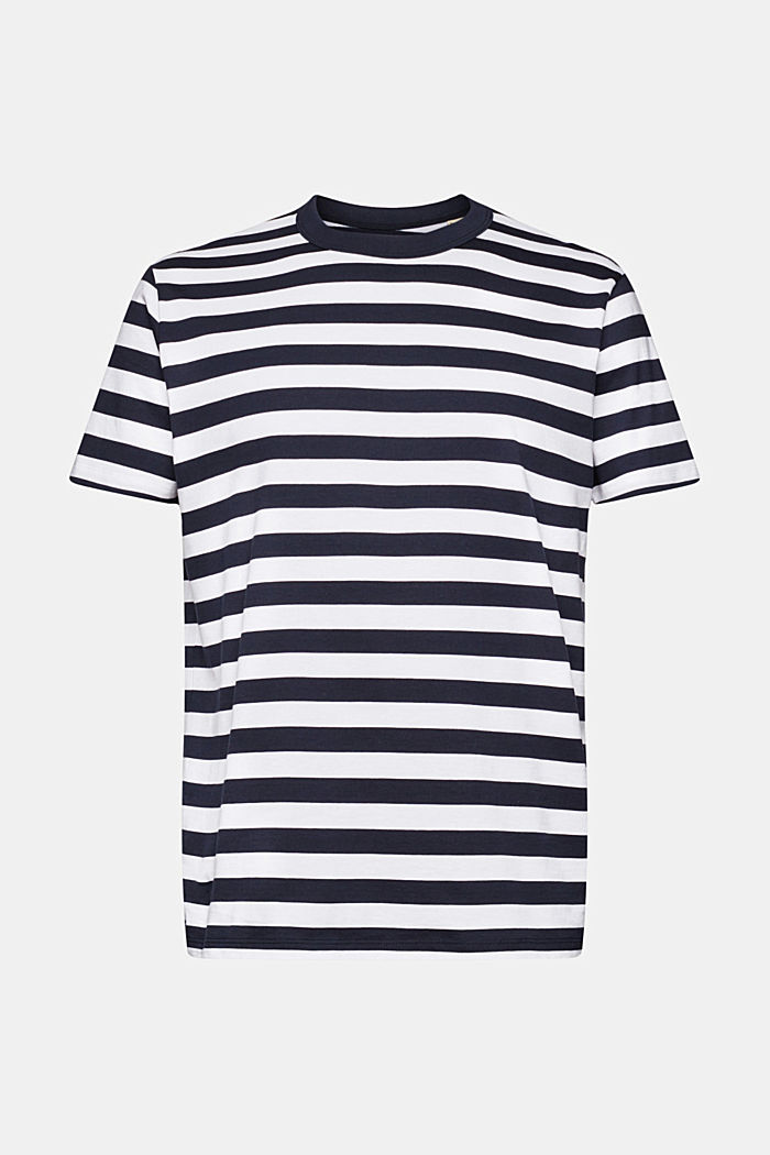 Striped crewneck T-shirt, NAVY, detail-asia image number 6
