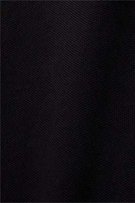 Piqué polo shirt with glitter, 100% cotton, BLACK, detail-asia image number 4