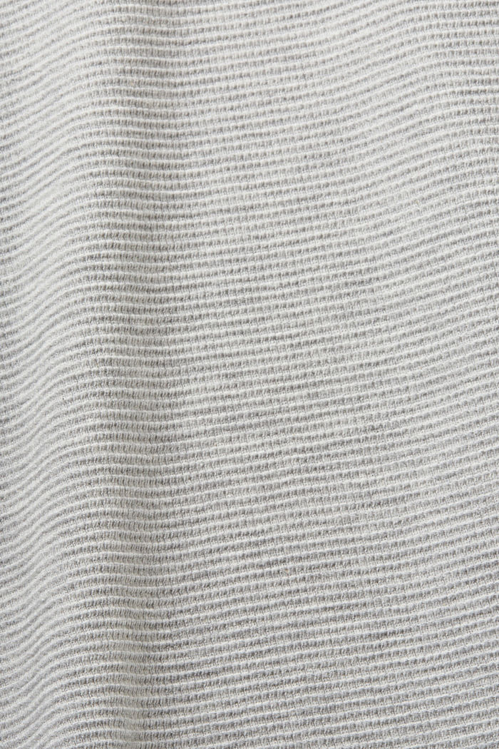 紋理平織布T恤, 淺灰色, detail-asia image number 5