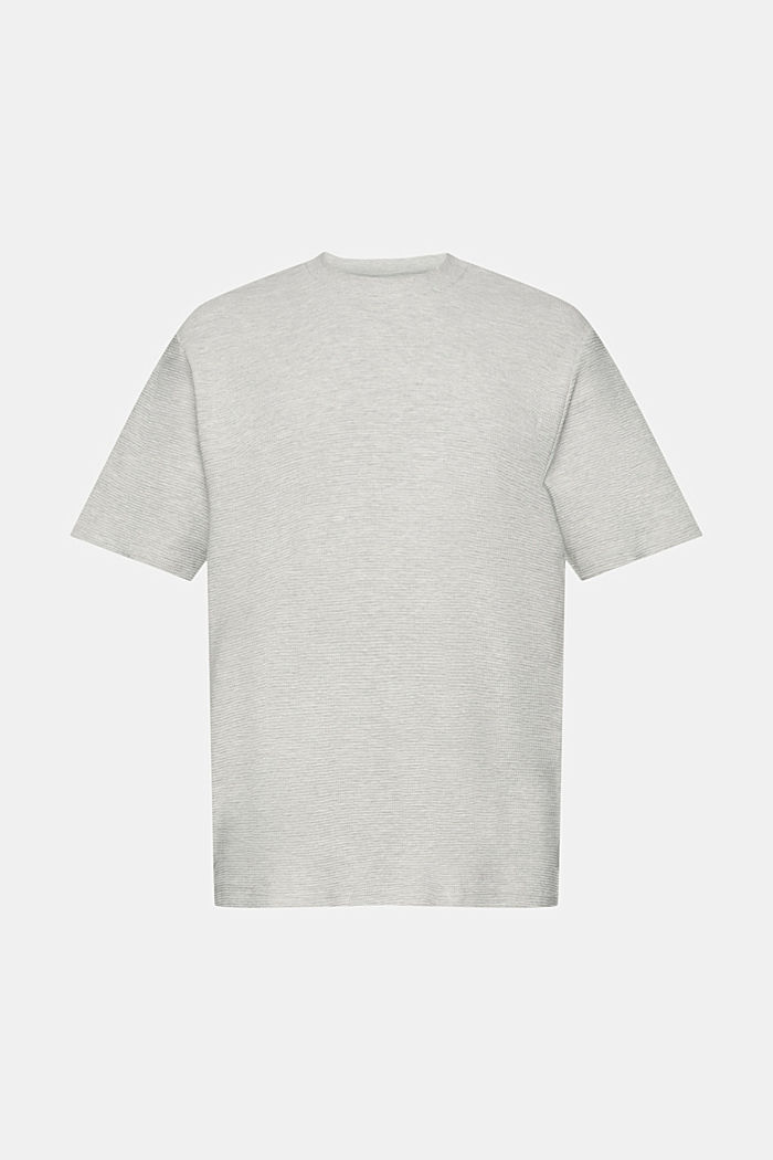 紋理平織布T恤, 淺灰色, detail-asia image number 6