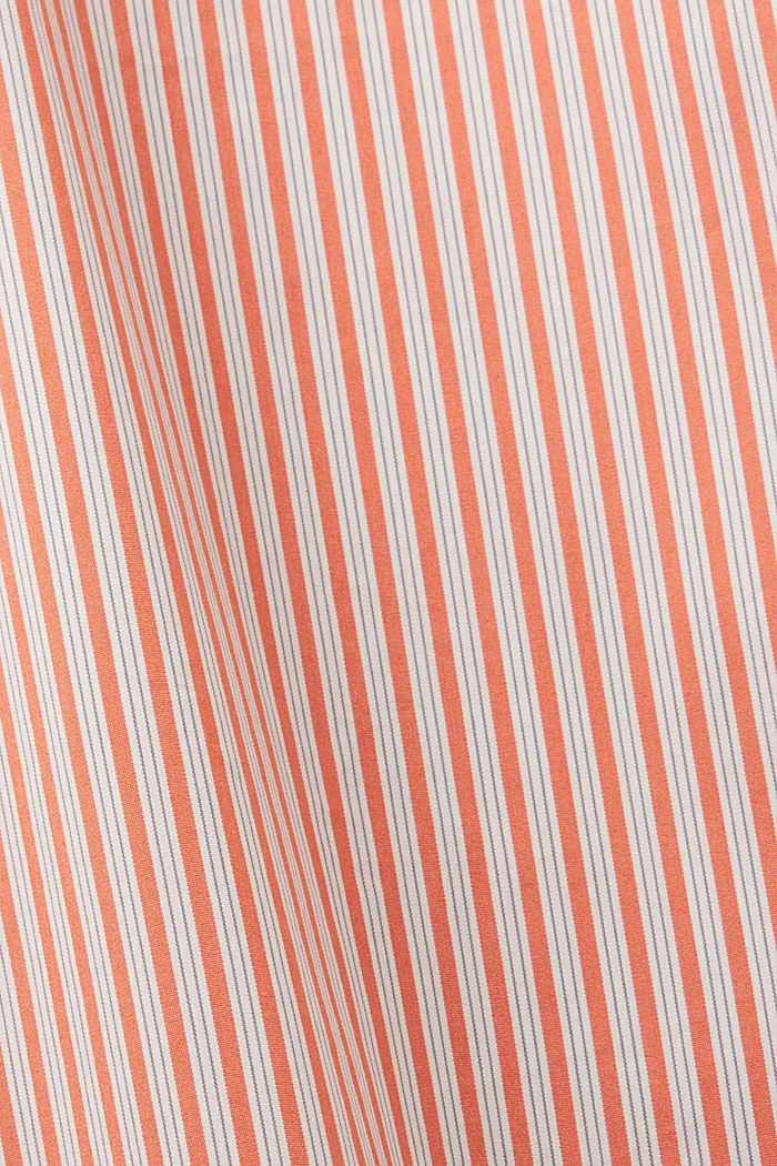 條紋府綢女裝恤衫, 橙紅色, detail-asia image number 5