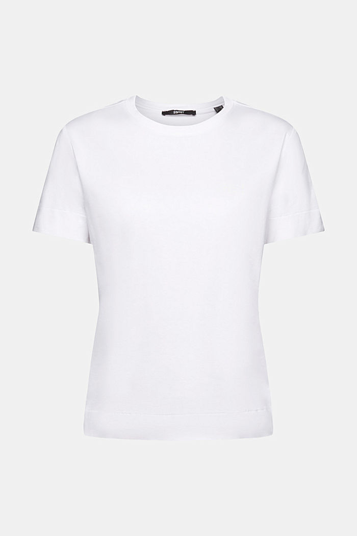 하트 프린트 티셔츠, NEW WHITE, detail-asia image number 6