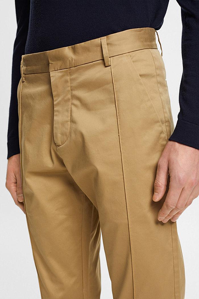 Pintuck trousers, KHAKI BEIGE, detail-asia image number 4