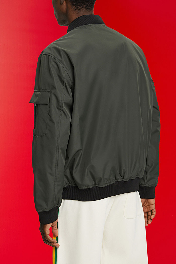 Bomber-style jacket, DARK KHAKI, detail-asia image number 1