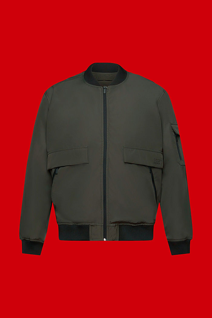 Bomber-style jacket, DARK KHAKI, detail-asia image number 6