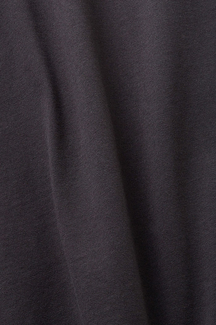 가슴 부위 프린트 코튼 티셔츠, ANTHRACITE, detail-asia image number 5