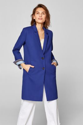 Esprit - Strukturierter Blazer-Mantel mit Stretch im  