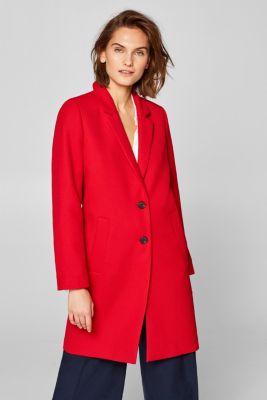 Esprit - Strukturierter Blazer-Mantel mit Stretch im  