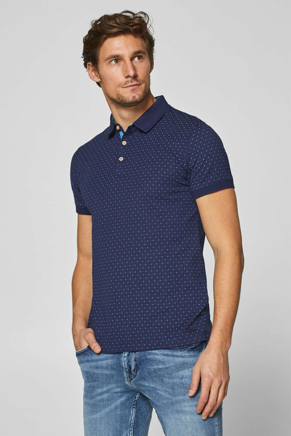 Esprit - Jersey polo shirt in 100% cotton at our Online Shop