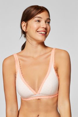 Esprit Padded nonwired bra with a polka dot print at our Online Shop