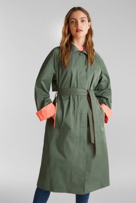 edc - Trench coat with neon details at our Online Shop