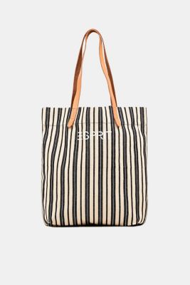 Esprit Tote Bag aus Canvas mit Lederriemen im Online Shop kaufen