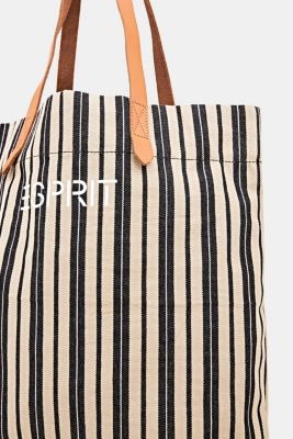 Esprit - Striped canvas tote bag at our Online Shop