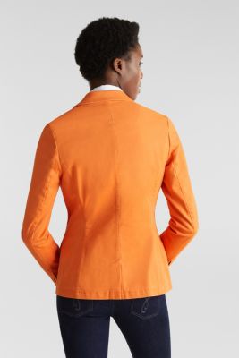 Esprit - Stretch cotton blazer with a peach finish at our  