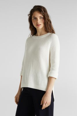 Esprit Pullover mit HighLowSaum, 100 Baumwolle im Online Shop kaufen