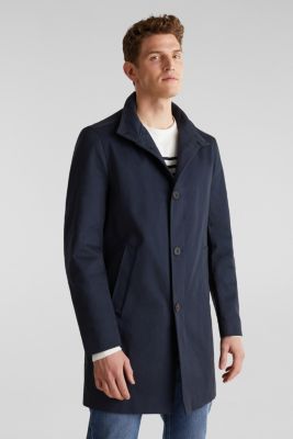 stand up collar pea coat